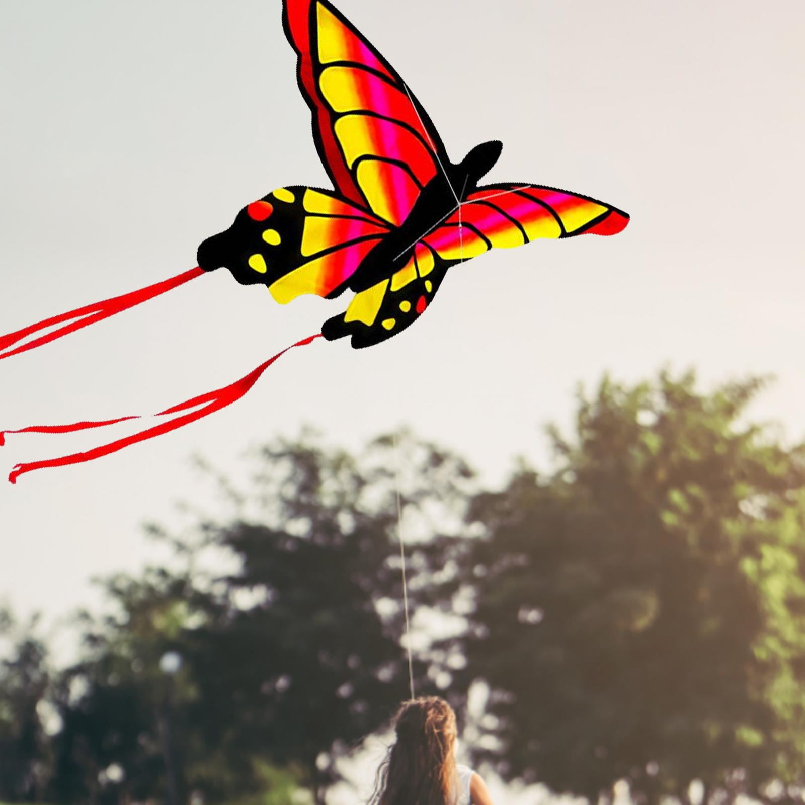 LeeQinersw Butterfly Kite Outdoor Sports Flying Toys Colorful Easy for Kids Gift styleC