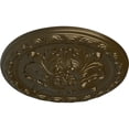 thumbnail image 3 of Ekena Millwork 11 3/4"OD x 3/8"P Stockport Ceiling Medallion, Hand-Painted Brass, 3 of 6
