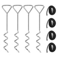 thumbnail image 1 of Kits de anclajes para camas elásticas, sistema de amarre resistente, juego de 4, dan un mayor alcance de anclaje para estar más seguros, kit de anclajes que no se oxidan para camas elásticas Adepaton 2034296, 1 of 9