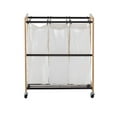 thumbnail image 4 of TRINITY EcoStorage 3-Bag Bronze Laundry Cart, 4 of 5