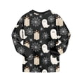 thumbnail image 5 of Baby Halloween Pajamas Toddler Pajamas Boys Girls Baby Pjs Sets Kids 2pcs Long-Sleeve Snug fit Sleepwear Size 3-4 Years,Beige, 5 of 8