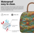 thumbnail image 3 of Womens Colorful Dinosaurs River Volcanoes Pattern Lunch Box for Work,Insulated Lunch Bag for Women,Loncheras Para Mujer,Leakproof Adult Lunch Bag for Work,Beach,Travel,Picnic,Camping, 3 of 7