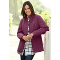 thumbnail image 4 of Woman Within Plus Size Zip-Front Quilted Jacket Quilted Lightweight Coat, 4 of 4