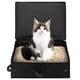 thumbnail image 1 of Caja de arena de viaje para gatos, portátil, plegable, con tapa y asa., 1 of 7