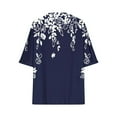 thumbnail image 4 of Shorts pour Femmes, Chemises pour Femmes, Mode Décontractée pour Dames, Chemise Ample à Manches Courtes Imprimée, 4 of 5