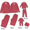 thumbnail image 2 of Christmas Family Matching Pajamas Plaid Cotton Mother Father Baby Kids And Dog Family Matching Clothes, 2 of 4