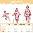 thumbnail image 4 of FORMRS Wearable Blanket Hoodie with Sleeves for Kids Cozy Flannel Sweatshirt, Pink Floral, 4 of 7