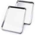thumbnail image 1 of Premium Toaster Oven Pan Nonstick Set of / Sheet Pan for Baking Small Cookie Sheet Tray Durable Small Baking Trays for Oven Aluminum Baking Sheet Toaster Oven Tray x in, 1 of 9