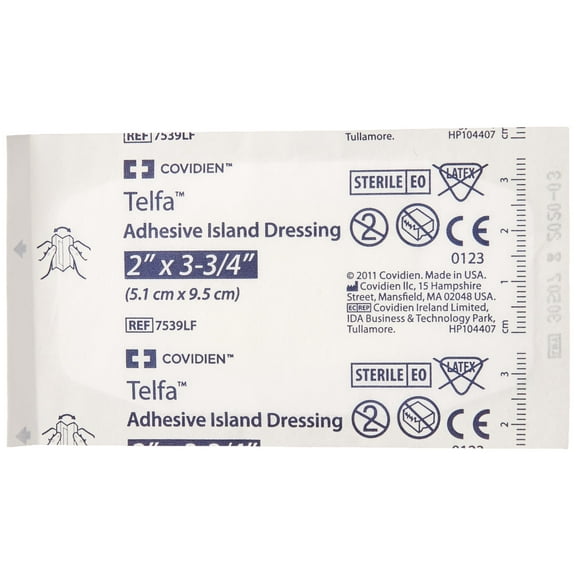 Covidien (n) Telfa Island Dressing 2 X3-3/4 Bx/50 Latex-Free