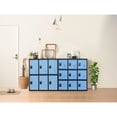 thumbnail image 5 of MECOLOR-Metal nursery shcool Locker for Girls boys Bedroom and Playroom Storage for Clothes,Bags,Toys and Book (Blue, P6D-Padlock), 5 of 12