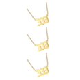 thumbnail image 4 of Collar con colgante de número Jumpingount Gargantilla Universal dorada para mujer joyería regalo de Navidad Acero inoxidable, 4 of 6