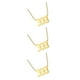 thumbnail image 2 of Collar con dije de número Jumpingount Acero inoxidable para damas doradas Tipo4 NO4, 2 of 6