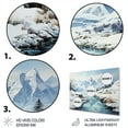 thumbnail image 3 of Designart "Arctic Serenity Alaska II" Winter Landscape Metal Wall Decor, 3 of 5