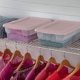 thumbnail image 4 of Sterilite Set Of (4) 11.4L Boxes - Pink, 4 of 5