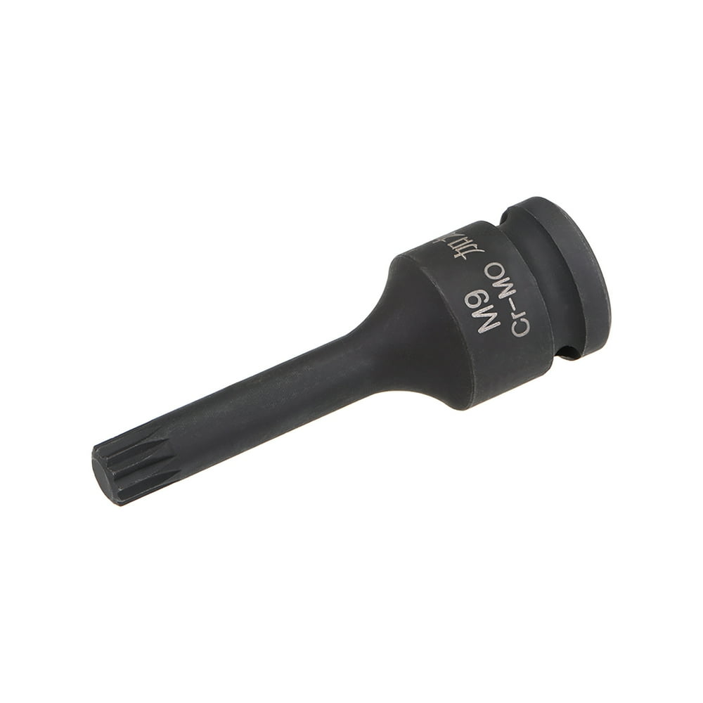 1/2Inch Drive x 9mm Impact Triple Square Spline Bit Socket, Metric 3