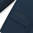 thumbnail image 6 of Kids Blazer Long Sleeve Lapel V Neck Single Breasted Jackets Preppy Style Casual Trendy Outwear With Pockets (9-10 Years, Navy-B), 6 of 6