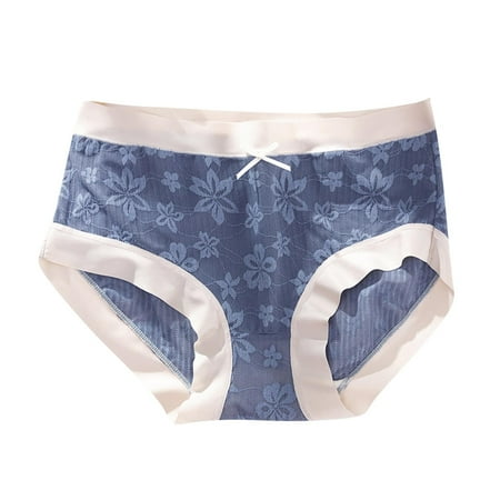 

Tummy Control Underwear for Women Soft Invisibles Briefs Boyshorts Panties for Women Blue L