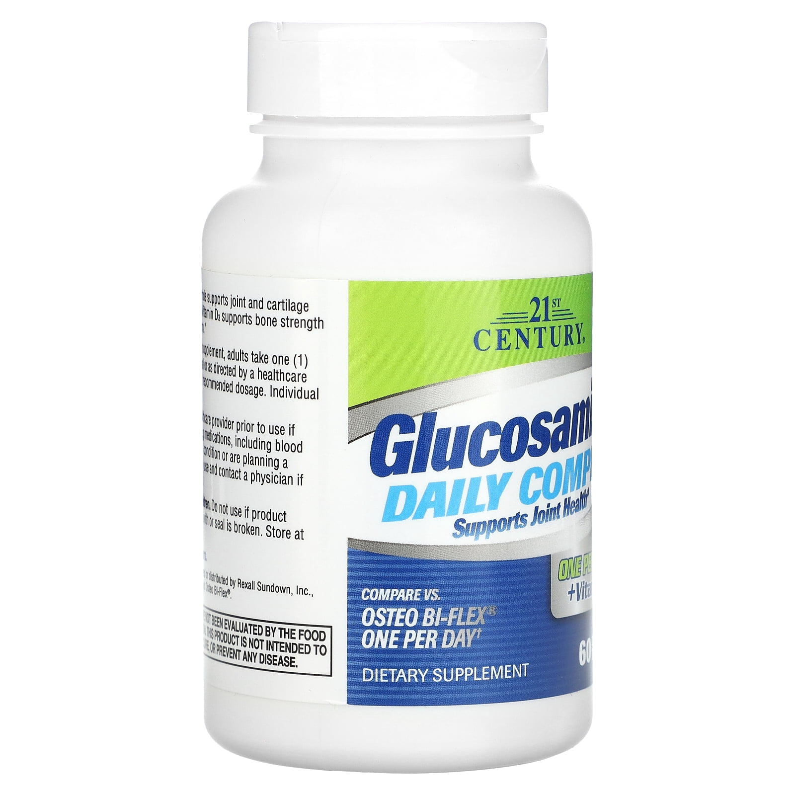 21st Century Glucosamine Daily Complex + Vitamin D3 Tablets, 60 Each