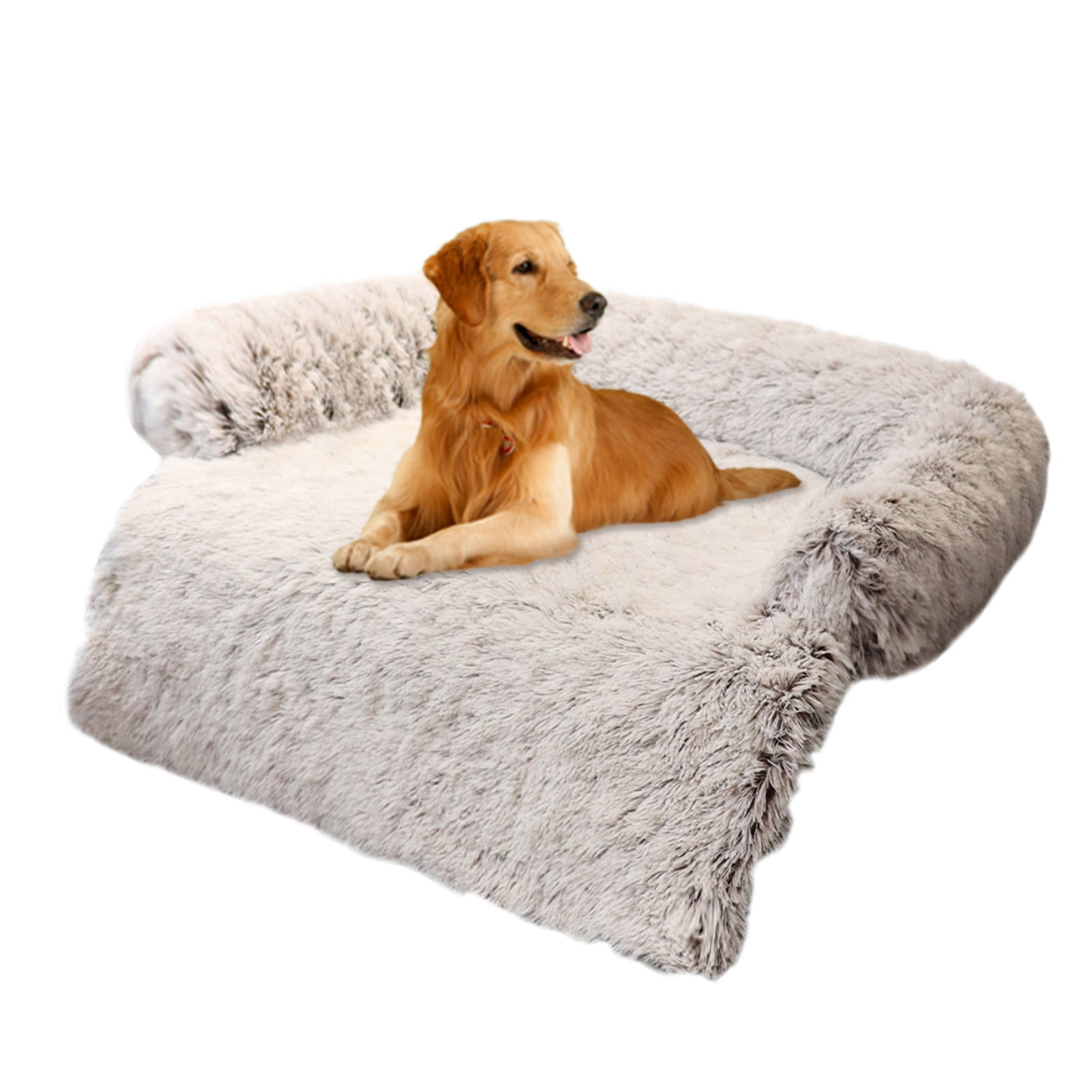 4 Sizes Large Pet Dog Bed Soft Warm Kennel Mat Blanket Puppy Cushion Blue Bone 