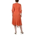 thumbnail image 2 of NY Collection Womens Petites Solid  Midi Dress, 2 of 2