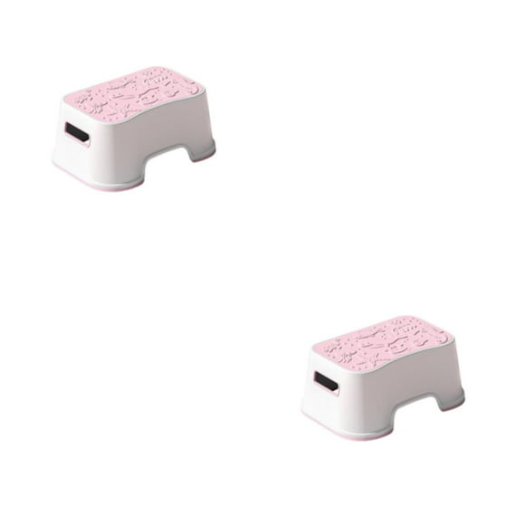 Inteprter Taburete escalonado para sala de espera, reposapiés, entrada, muebles de pasillo, seguridad estable antideslizante para el hogar, Serie Mar/Rosa 2piezas