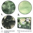 thumbnail image 3 of Designart "A Monochrome Paradise with Palm Trees II" Tropical Metal Art Print Set, 3 of 5