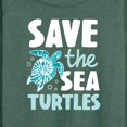 thumbnail image 3 of Instant Message - Save The Sea Turtles - Women's Lightweight French Terry Long Sleeve Shirt, 3 of 6