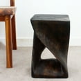 thumbnail image 3 of Haussmann® Original Wood Twist Stool 10 X 10 X 16 In High Mocha Oil, 3 of 5