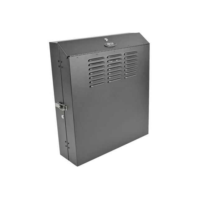 Tripp Lite 4U Wall Mount Low Profile Secure Rack Enclosure Cabinet Vertical - Armoire à Rack - Montable au Mur - Noir - 4U - 19 Pouces