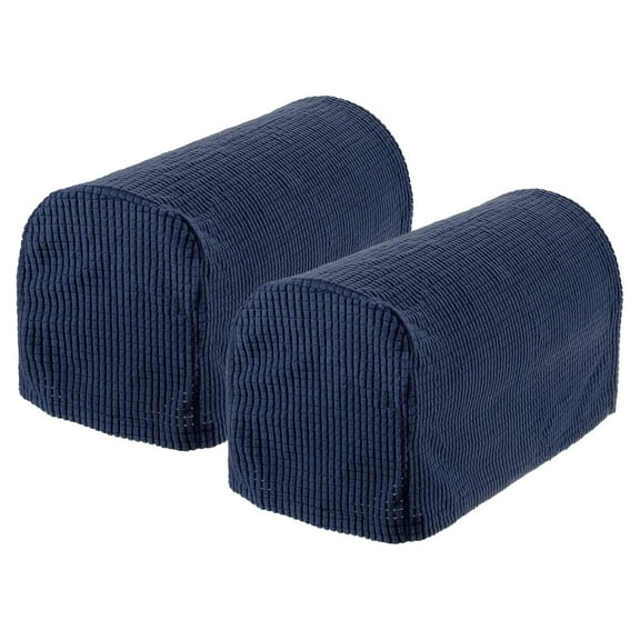 Stretch Armrest Covers Armchair Anti-Slip for Chairs Sofa Couch Arm Covers Recliner Sofa Navy Blue 2 Pcs