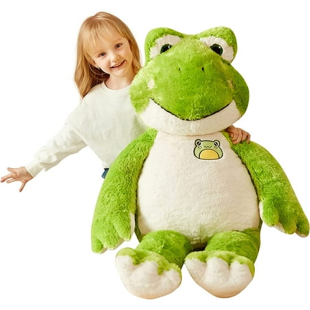 Diayung Large Frog Stuffed Animal Plush Toy,Giant Frog Cute Jumbo Soft