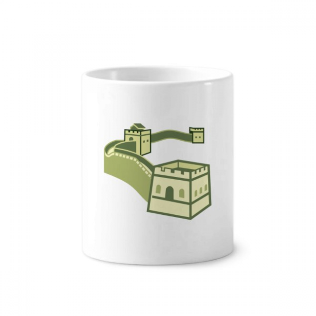 Great Wall China Pattern Toothbrush Pen Holder Mug Cerac Stand Pencil Cup