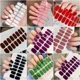 thumbnail image 2 of Pegatinas de uñas semicuradas UV, envolturas de esmalte de uñas de Gel, cubierta completa, calcomanías adhesivas, parche, pegatinas deslizantes, cubierta completa, 16, 14 puntas, 2 of 7