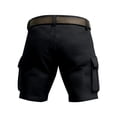 thumbnail image 5 of Camouflage Cargo Shorts for Men Elastic Waist Drawstring Short Military Outdoor Breathable Hiking Fishing Big and Tall Cargo Shorts Multi Pocket Quick Dry Bottom,Black 5XL, 5 of 5