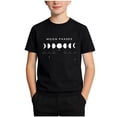 thumbnail image 2 of ITSAME Boys Cotton T-Shirts Crewneck Tops Luminous Print Kids Short Sleeve Graphic Tees Black Size 11-12, 2 of 7