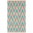 thumbnail image 1 of Safavieh Cape Cod 2'3" X 3'9" Hand Woven Rug in Natural and Turquoise, 1 of 2