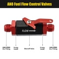 thumbnail image 3 of Unique Bargains AN8 Shut Off Valve Fuel Fitting fuel Flow Control Valves Inline Fuel Fitting Flow Drain Control Cut Off, 3 of 6