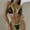 Black, variant on BONIXOOM Womens Swimsuits Halter Tie Solid Bikinis Bikini Summer Swimwears on Clearance Black Size 4
