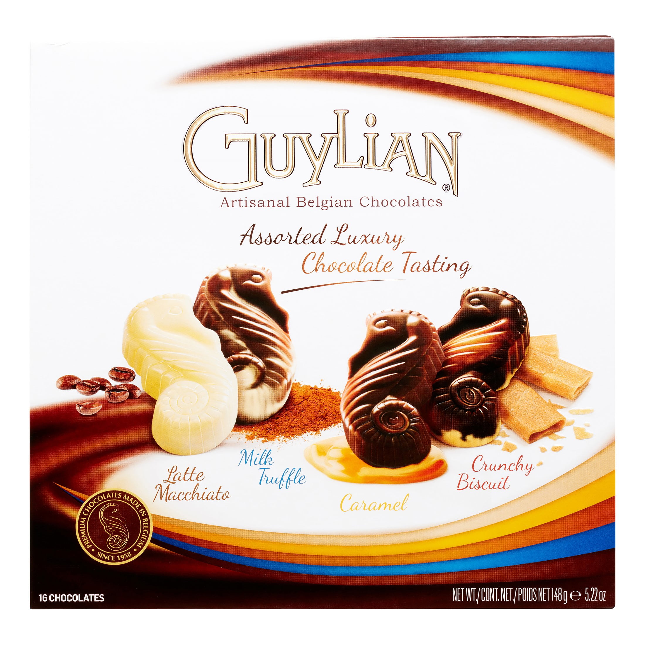 Guylian Belgian 16Piece Assorted Luxury Tasting Seahorse Chocolate
