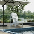 thumbnail image 2 of Wildridge Heritage Sunrise Adirondack Chair, White, Outdoor Weather Resistant Poly Patio Furniture, 2 of 4