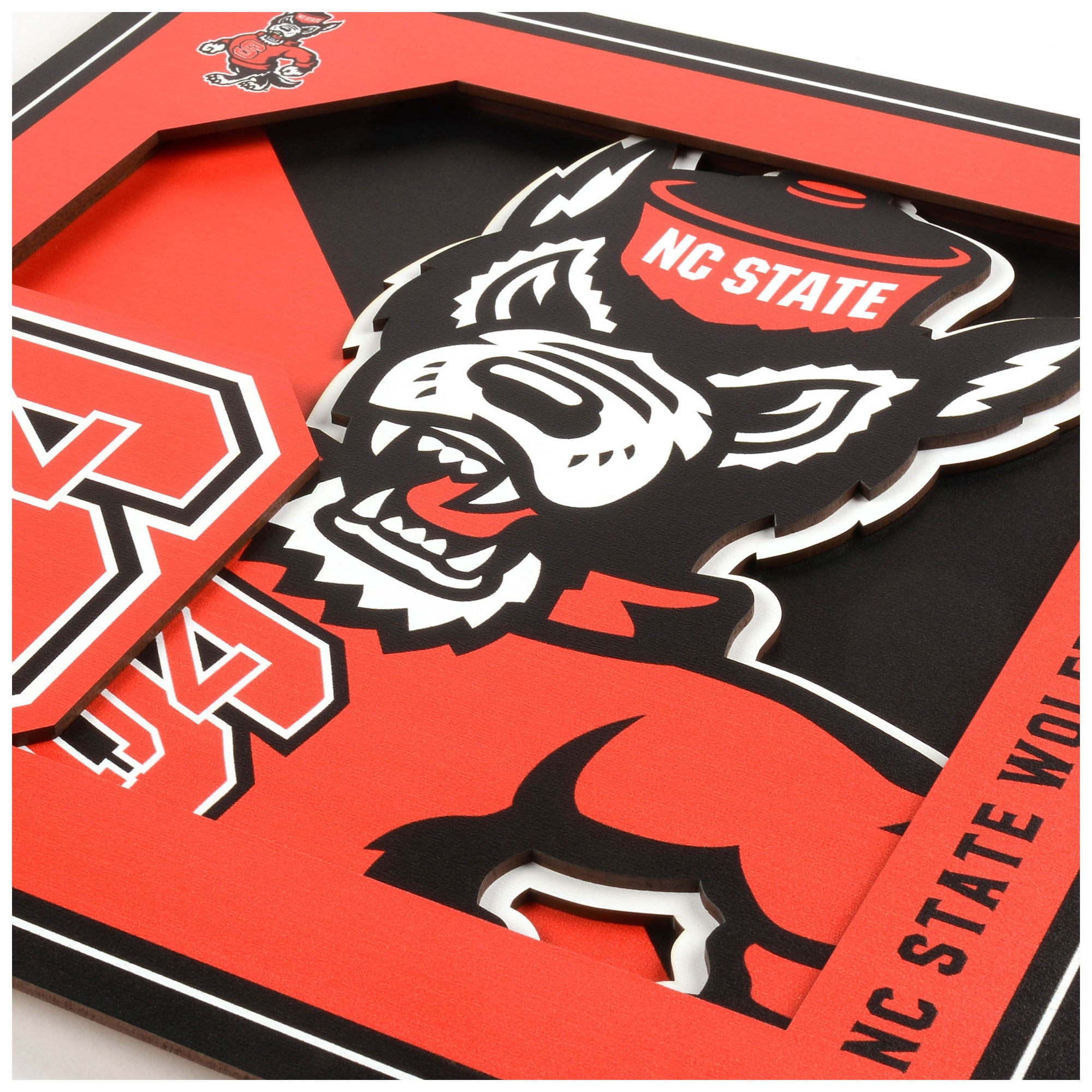 YouTheFan NCAA NC State Wolfpack 12 x 12 Wall Art