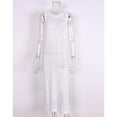 thumbnail image 6 of OSFVNOXV Womens Beach Cover Up Long Dress Crochet Mesh Sheer High Split Sleeveless Tank Slim Fit Crewneck Pullover Tops, 6 of 8