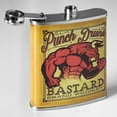 thumbnail image 3 of American Art Decor 8 oz Liquor Flask – Punch Drunk Bastard Whiskey Stainless Steel Hip Flask | Heavy Duty, Leak - Proof | Novelty, Funny Flask for Men and Women (5.5" x 4" x 1.25"), 3 of 6