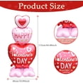 thumbnail image 2 of Valentines Day Balloons, Large Red Heart Love Standing Balloons for Valentines Party Decorations, 3D Love Foil Balloons Galentines Day Wedding Decor, 2 of 4