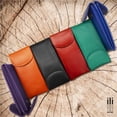 thumbnail image 3 of Estuche para anteojos ili New York de cuero con doble solapa, turquesa, 3 of 5