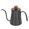 thumbnail image 3 of Pour Over Coffee Pot, Insulated Anti Slip Coffee Drip Kettle Stainless Steel With Wood Handle For Home, 3 of 8