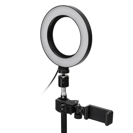 light ring led selfie stand tripod dimmable photog extendable stream cell holder makeup mode desktop camera phone