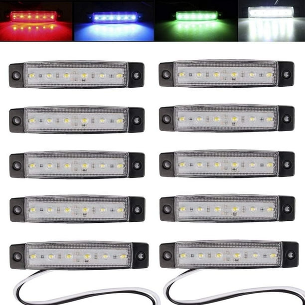 Luces de barco marino, luces interiores LED de utilidad para cubierta de barco, luz de decoración de cabina de cortesía, luces de navegación de barco impermeables de 12 V para proa y popa brillar Electrónica