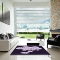 thumbnail image 7 of Ahgly Company Machine Washable Indoor Rectangle Transitional Deep Purple Area Rugs, 8' x 12', 7 of 7