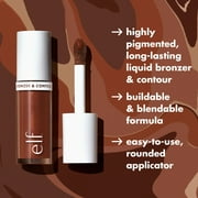 e.l.f. Camo Liquid Bronzer & Contour, 5 Medium, 0.13 fl oz